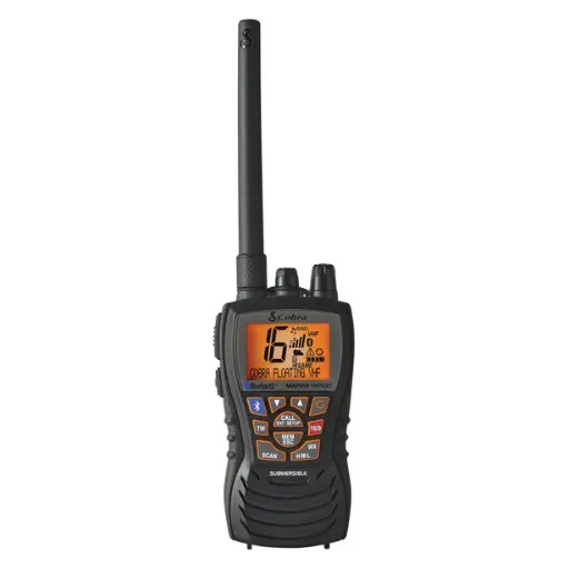 [COB-MRHH500] COBRA 6 WATT HANDHELD FLOATING VHF MARINE RADIO WITH BLUETOOTH & NOAA WEAHTER HH500